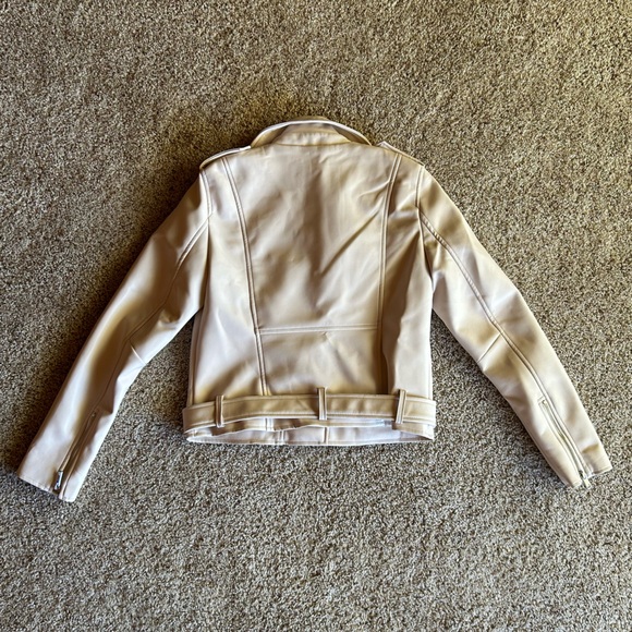 Truth Women's Cream Leather Jacket - Picture 5 of 5